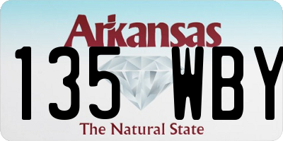 AR license plate 135WBY