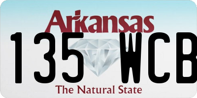 AR license plate 135WCB