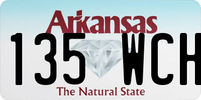 AR license plate 135WCH