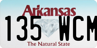 AR license plate 135WCM