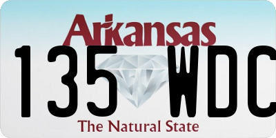AR license plate 135WDC