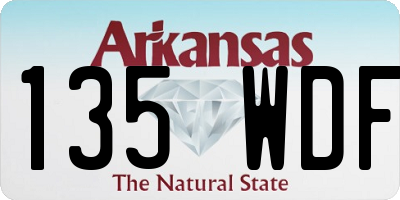 AR license plate 135WDF