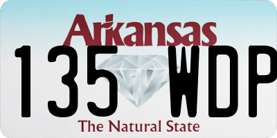 AR license plate 135WDP