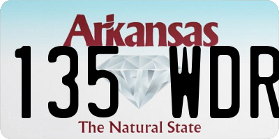 AR license plate 135WDR