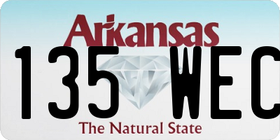 AR license plate 135WEC