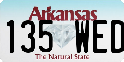 AR license plate 135WED