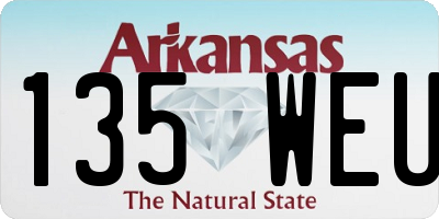 AR license plate 135WEU