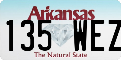 AR license plate 135WEZ