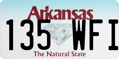 AR license plate 135WFI