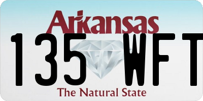 AR license plate 135WFT