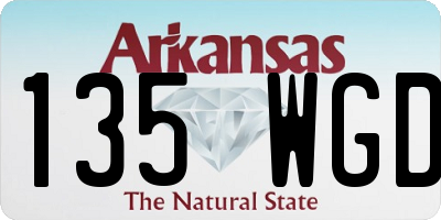 AR license plate 135WGD
