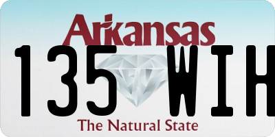 AR license plate 135WIH