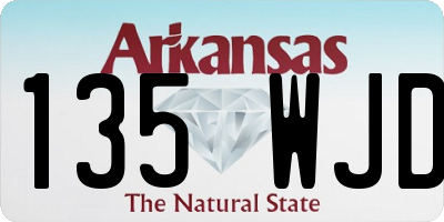 AR license plate 135WJD