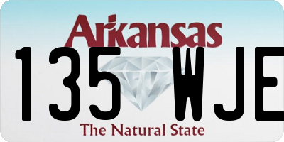 AR license plate 135WJE
