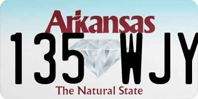 AR license plate 135WJY