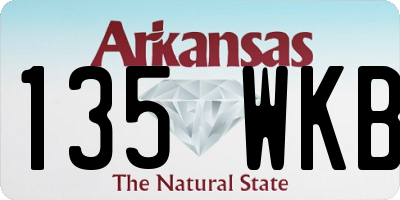 AR license plate 135WKB