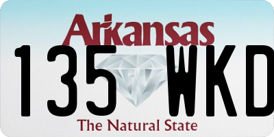 AR license plate 135WKD