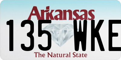 AR license plate 135WKE