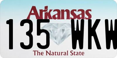 AR license plate 135WKW