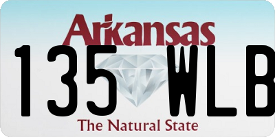 AR license plate 135WLB