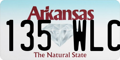 AR license plate 135WLC