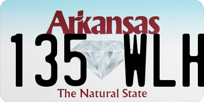 AR license plate 135WLH