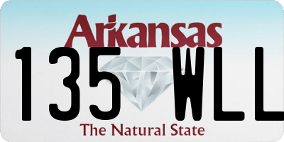 AR license plate 135WLL