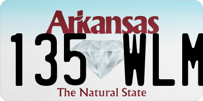 AR license plate 135WLM
