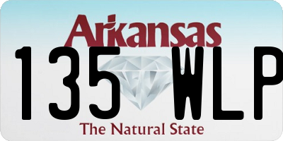 AR license plate 135WLP