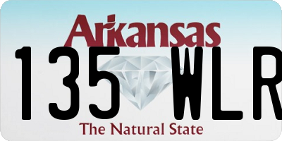 AR license plate 135WLR