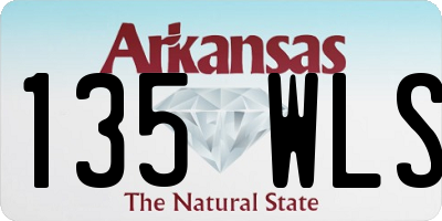 AR license plate 135WLS