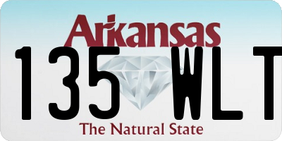 AR license plate 135WLT