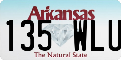 AR license plate 135WLU
