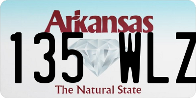 AR license plate 135WLZ
