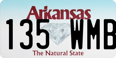 AR license plate 135WMB