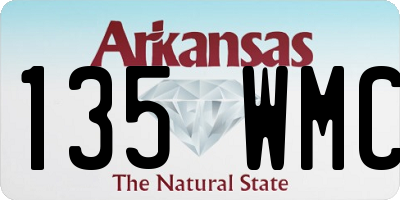 AR license plate 135WMC
