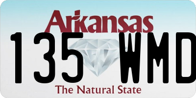 AR license plate 135WMD