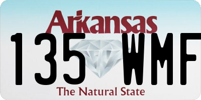AR license plate 135WMF