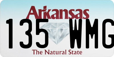 AR license plate 135WMG