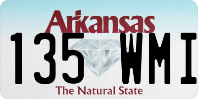 AR license plate 135WMI