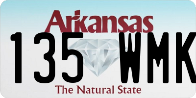 AR license plate 135WMK