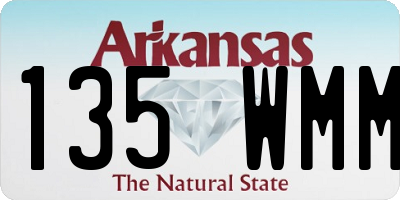 AR license plate 135WMM