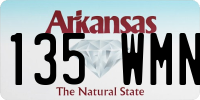 AR license plate 135WMN