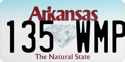 AR license plate 135WMP
