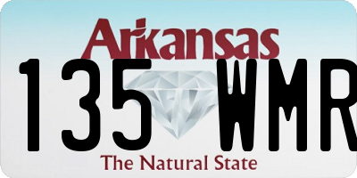 AR license plate 135WMR