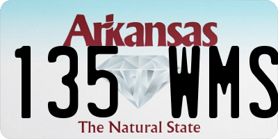 AR license plate 135WMS