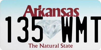 AR license plate 135WMT