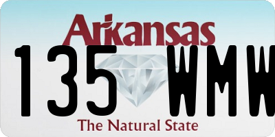 AR license plate 135WMW