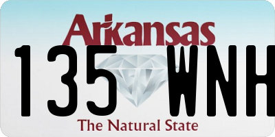 AR license plate 135WNH