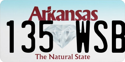 AR license plate 135WSB
